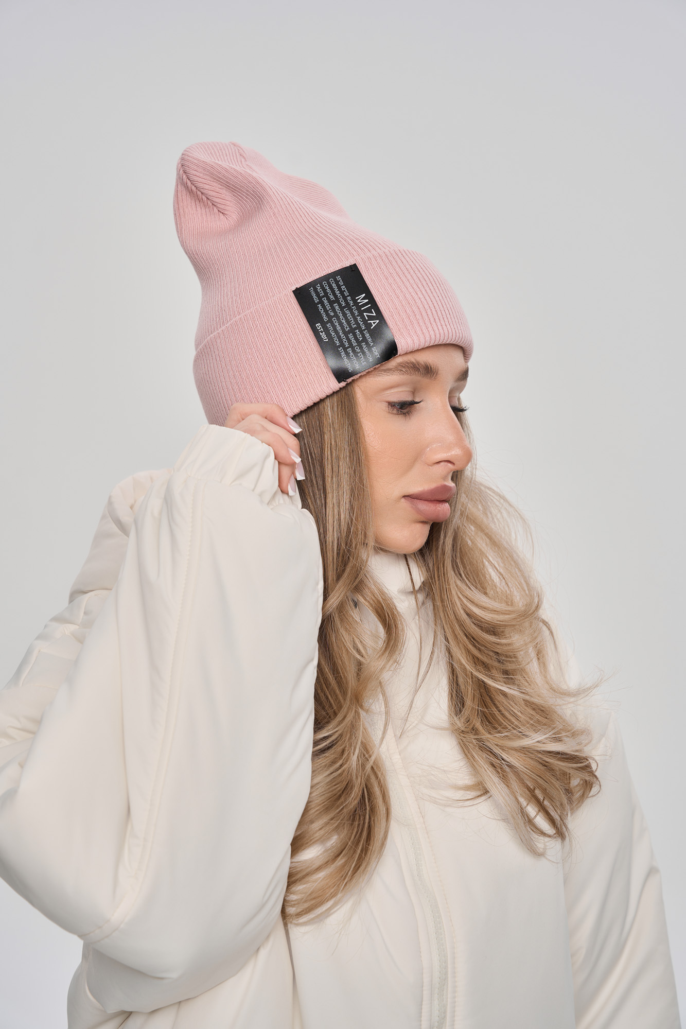 Шапка хлопковая (one size (54-58) розовый)
