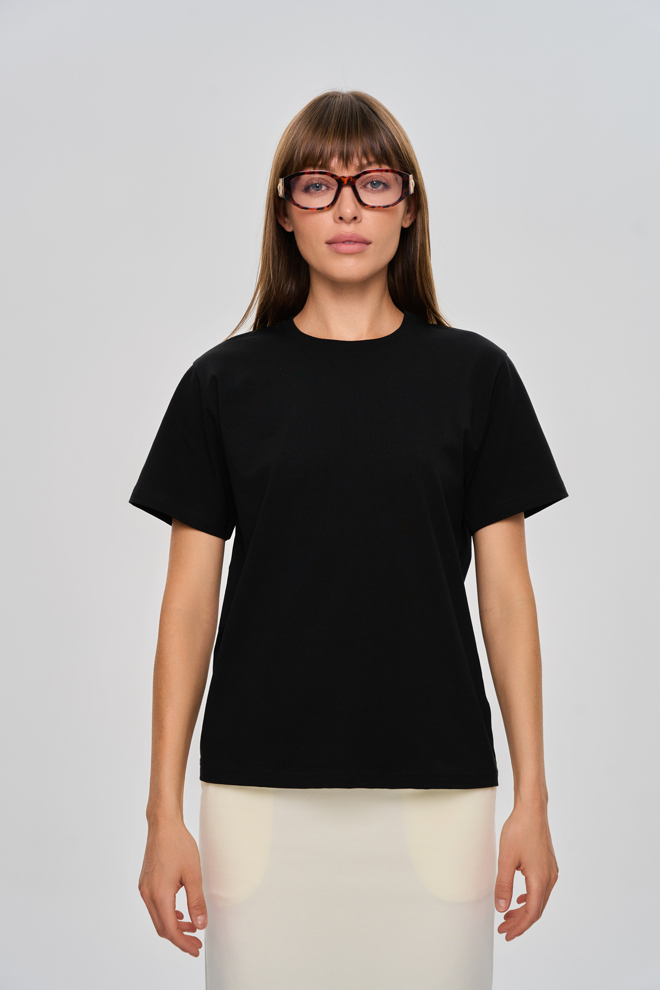 Футболка базовая SLIM (42 черный)