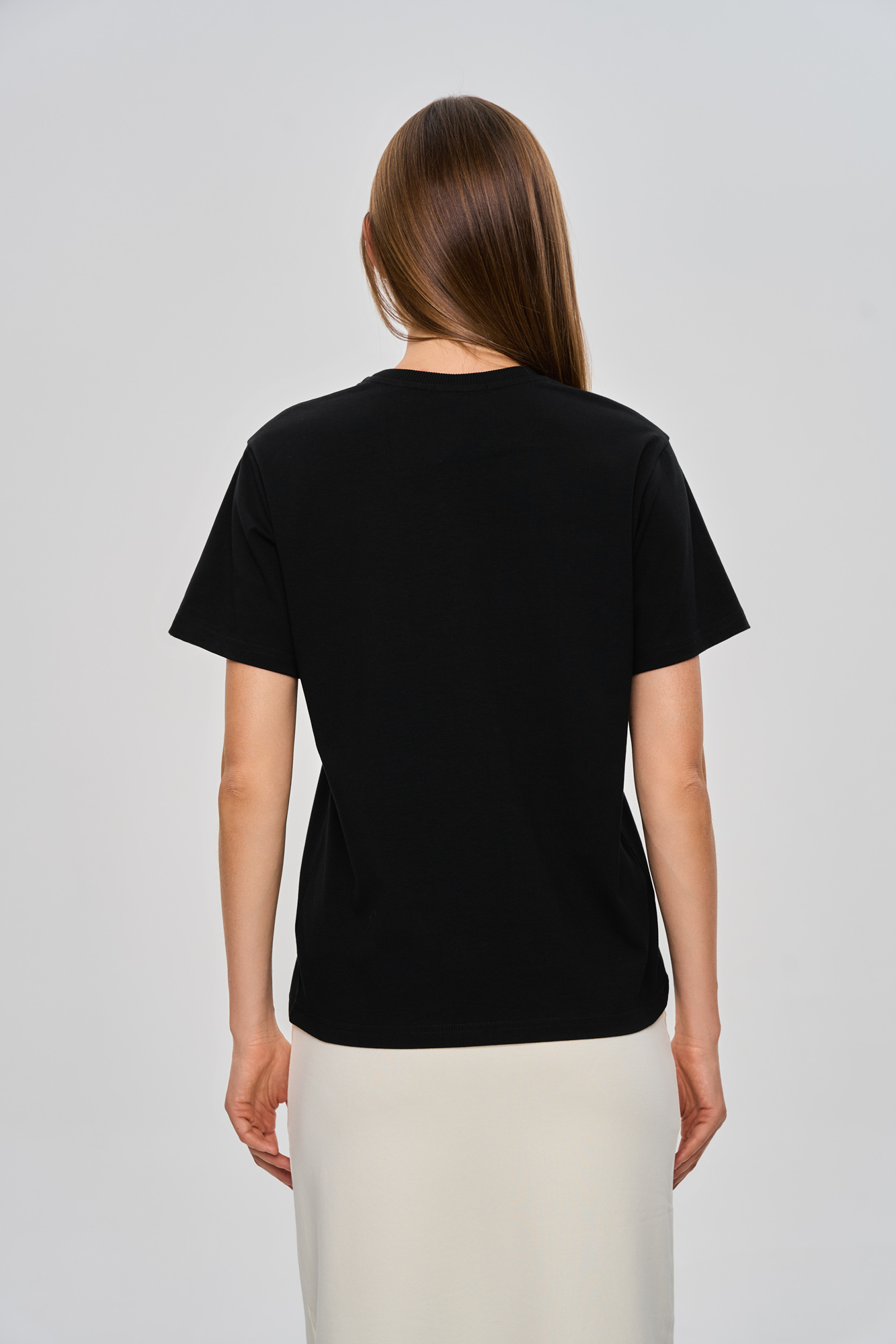 Футболка базовая SLIM (42 черный)