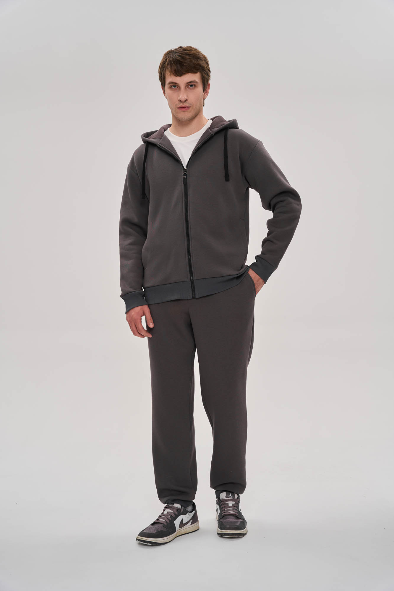 Костюм с начесом (50 графит)