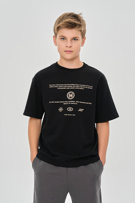 Футболка базового свободного кроя