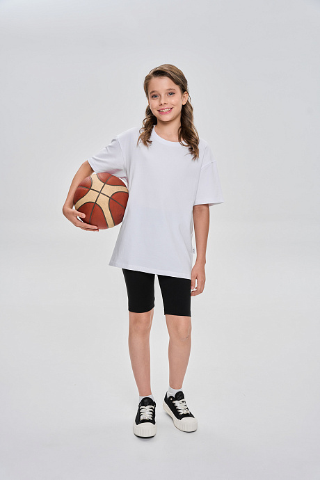 Футболка удлиненная прямого кроя