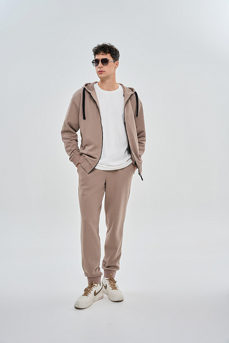 Костюм с капюшоном из петельного футера