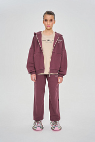 Костюм с худи на молнии