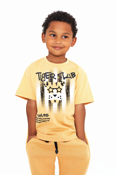 Футболка "Tiger Club" из хлопкового трикотажа