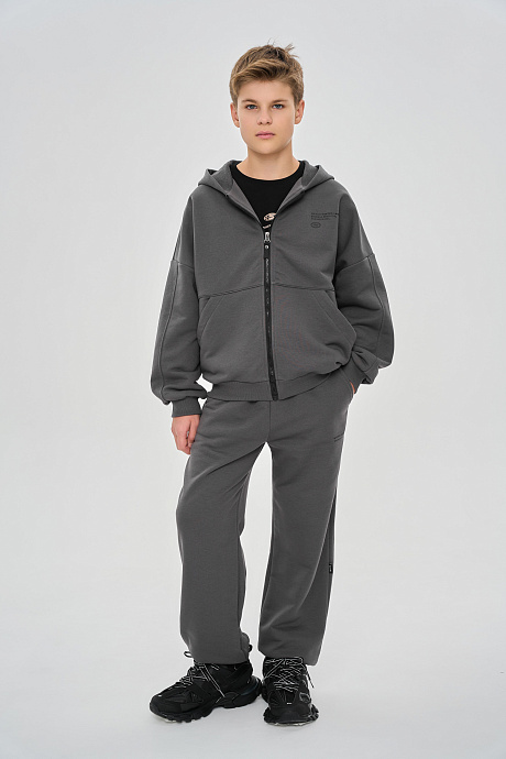 Костюм с худи на молнии