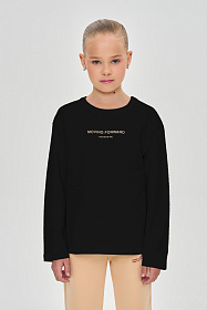 Лонгслив базового свободного кроя