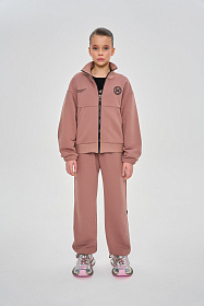 Костюм с худи на молнии